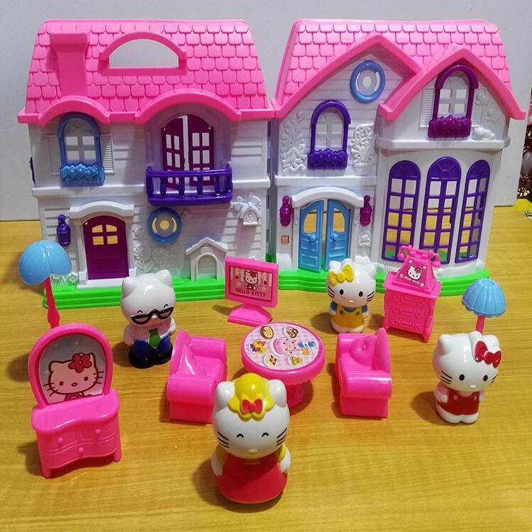 hello kitty doll house set