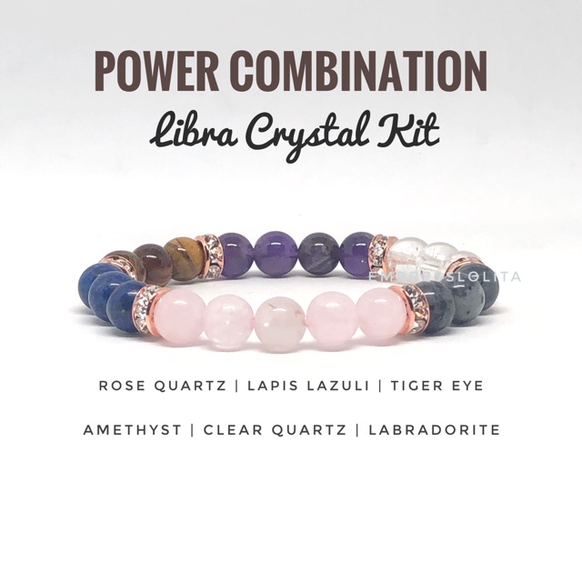 libra crystal bracelet