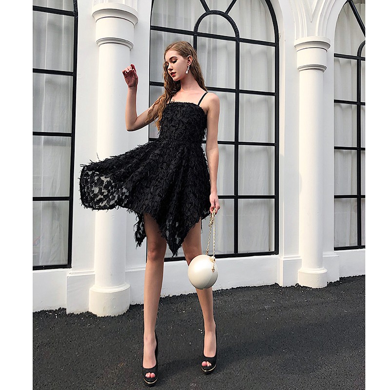 Angel Wedding Dress Color Sexy Temptation Black Feather Birt