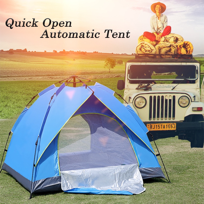 34 Person Outdoor Beach Tent Fully Quick Automatic Opening Tents