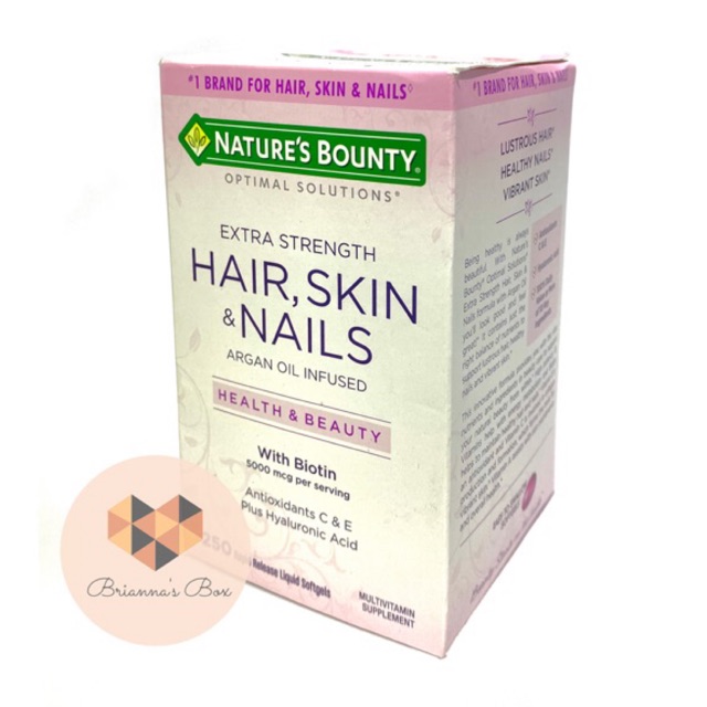 Nature's Bounty Hair, Skin & Nails 250 Softgels Shopee Philippines