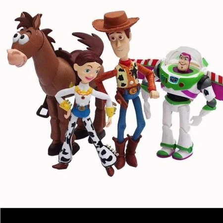 4 in 1 toy story Woody jessie buzz bulls eye 20cm | Shopee Philippines