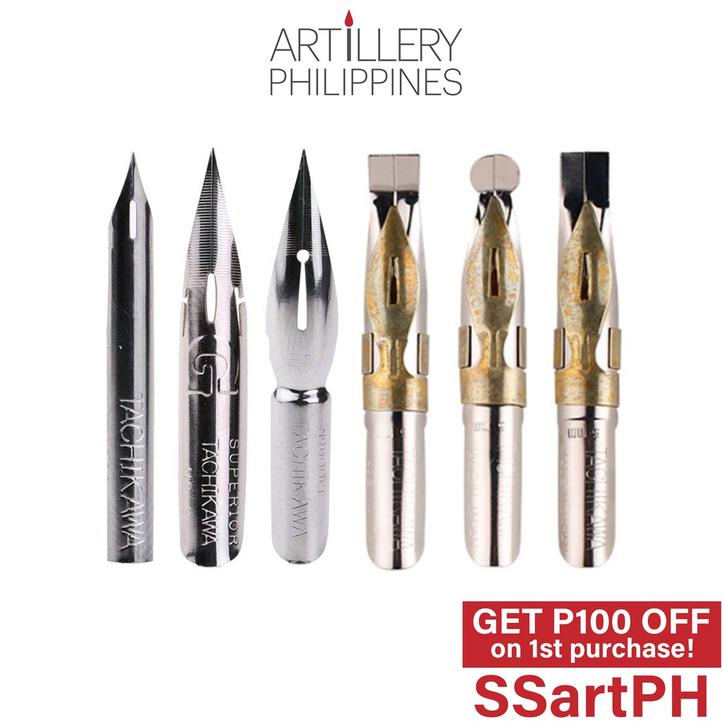 Tachikawa Nib For Calligraphy Manga Comics G Nib Saji Spoon Round Maru Flat Sharp Round Shopee Philippines