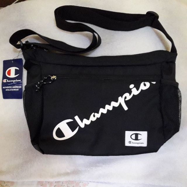 champion black cross body bag