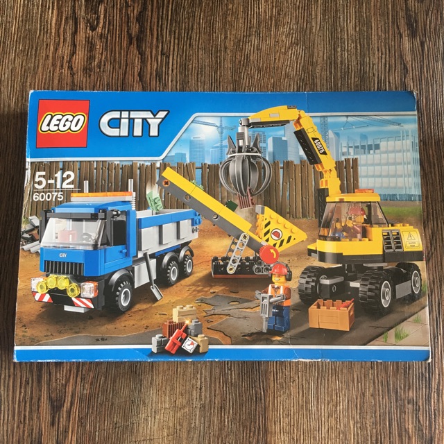 lego city 60075 excavator and truck