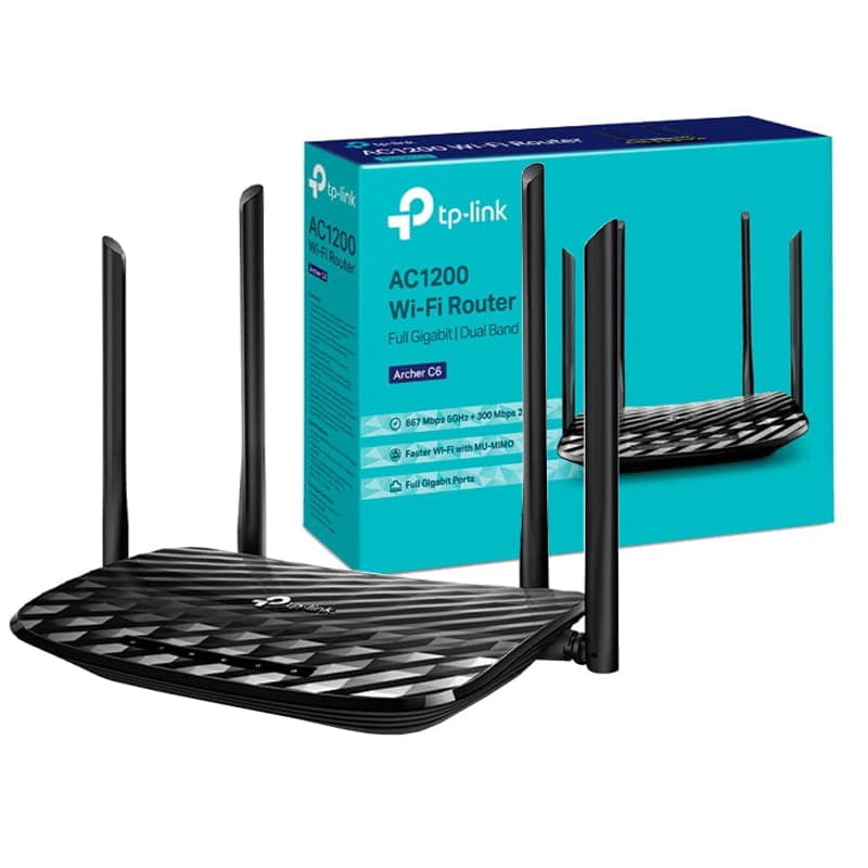 TPLink Archer C6 AC1200 Wireless MUMIMO Gigabit Router Shopee