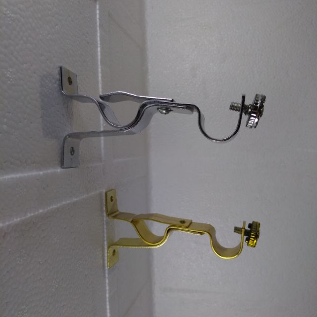 Wonda Stainless Double Curtain Rod Holder W 1235 Shopee Philippines