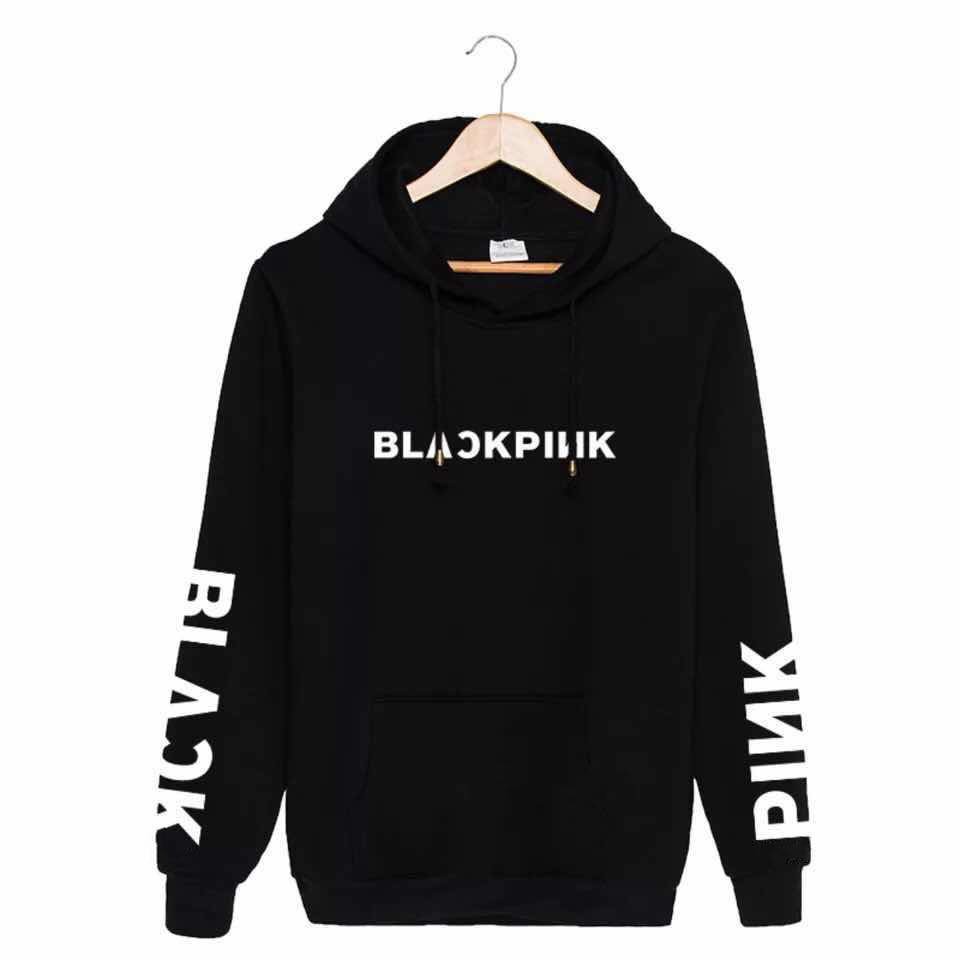 korean black hoodie