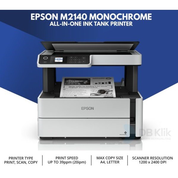 Epson M2140 All In One Ink Tank Printer Ecotank Monochrome 2140 Shopee Philippines 9893