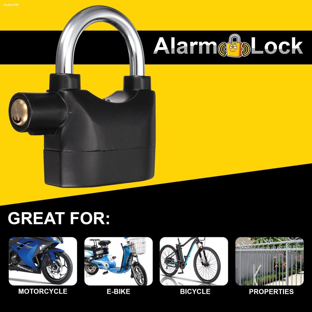 Kunso Anti Theft Alarm Lock thief padlock with free batteries