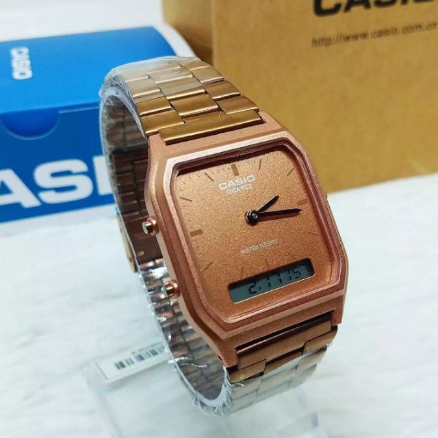 casio women's watch rose gold