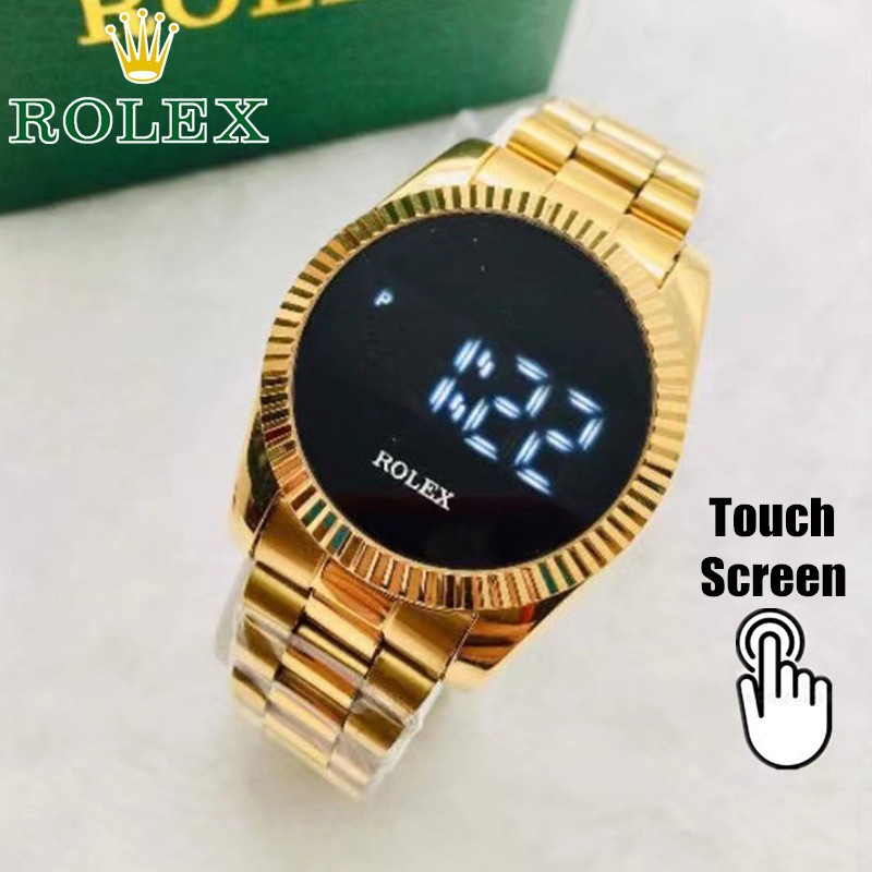 ROLEX Watch Digital Touch Mens Watch for Men Ladies Watch for Women ...