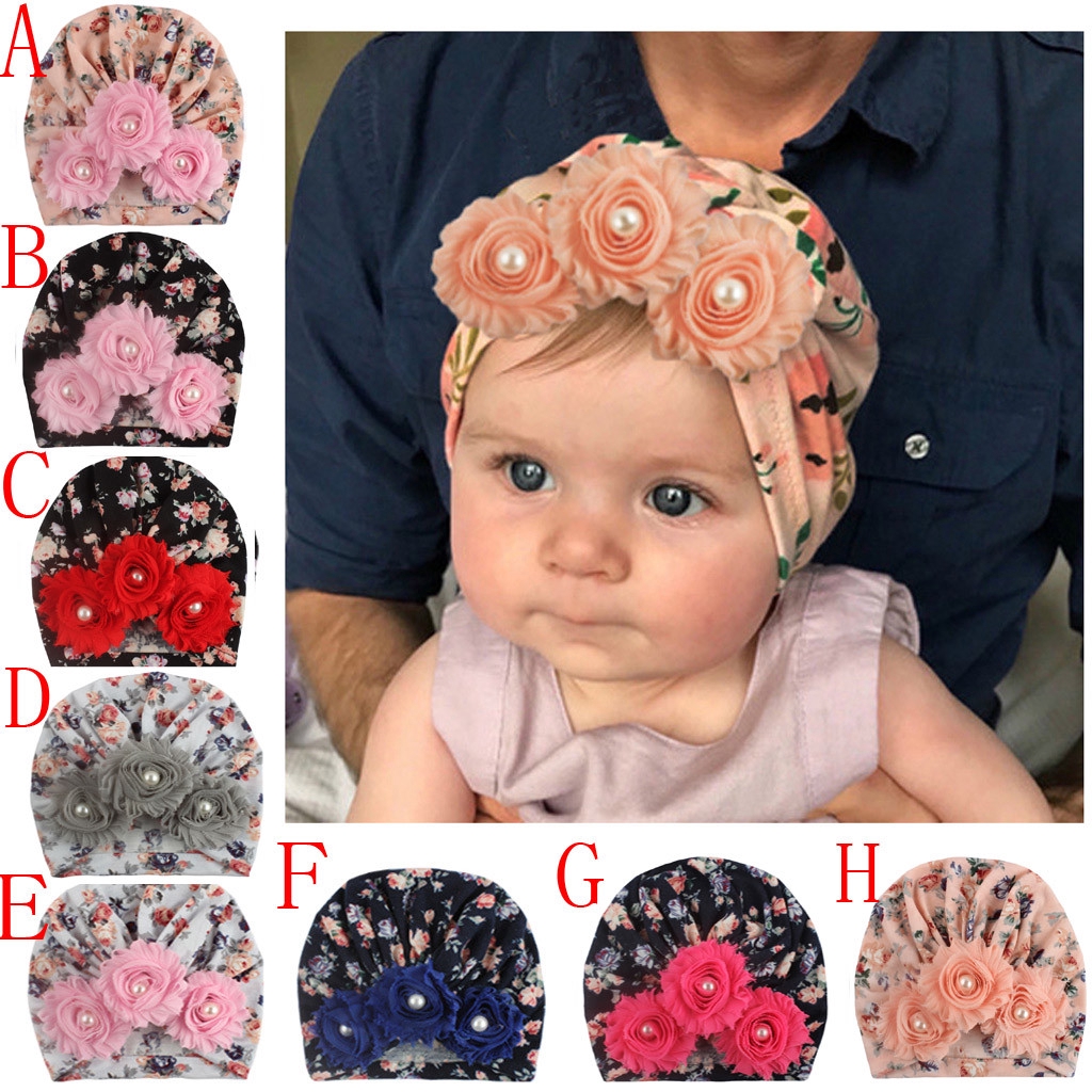 flower baby hat