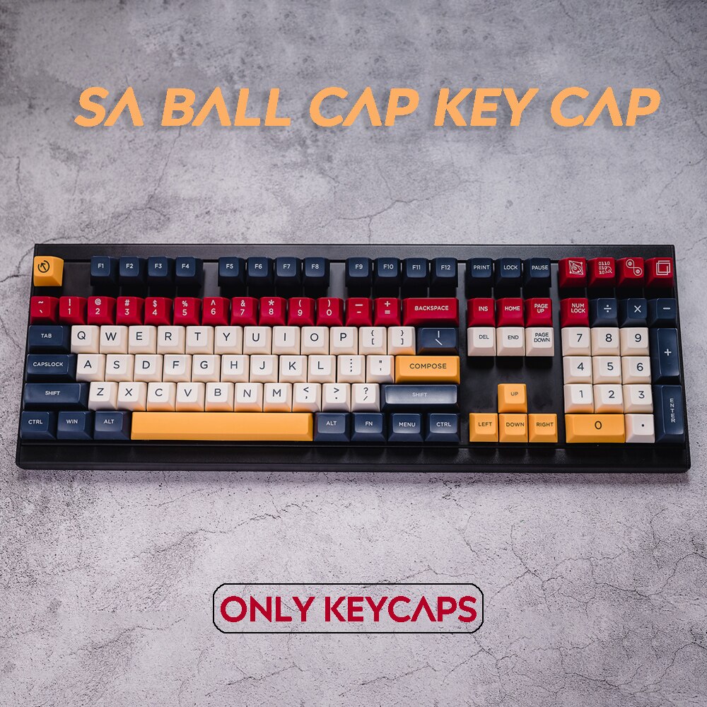112 152 Keys Sa Profile Composite Personalized Ball Cap Retro Keycaps For Cherry Mx Switch Mechanical Keyboard Shopee Philippines
