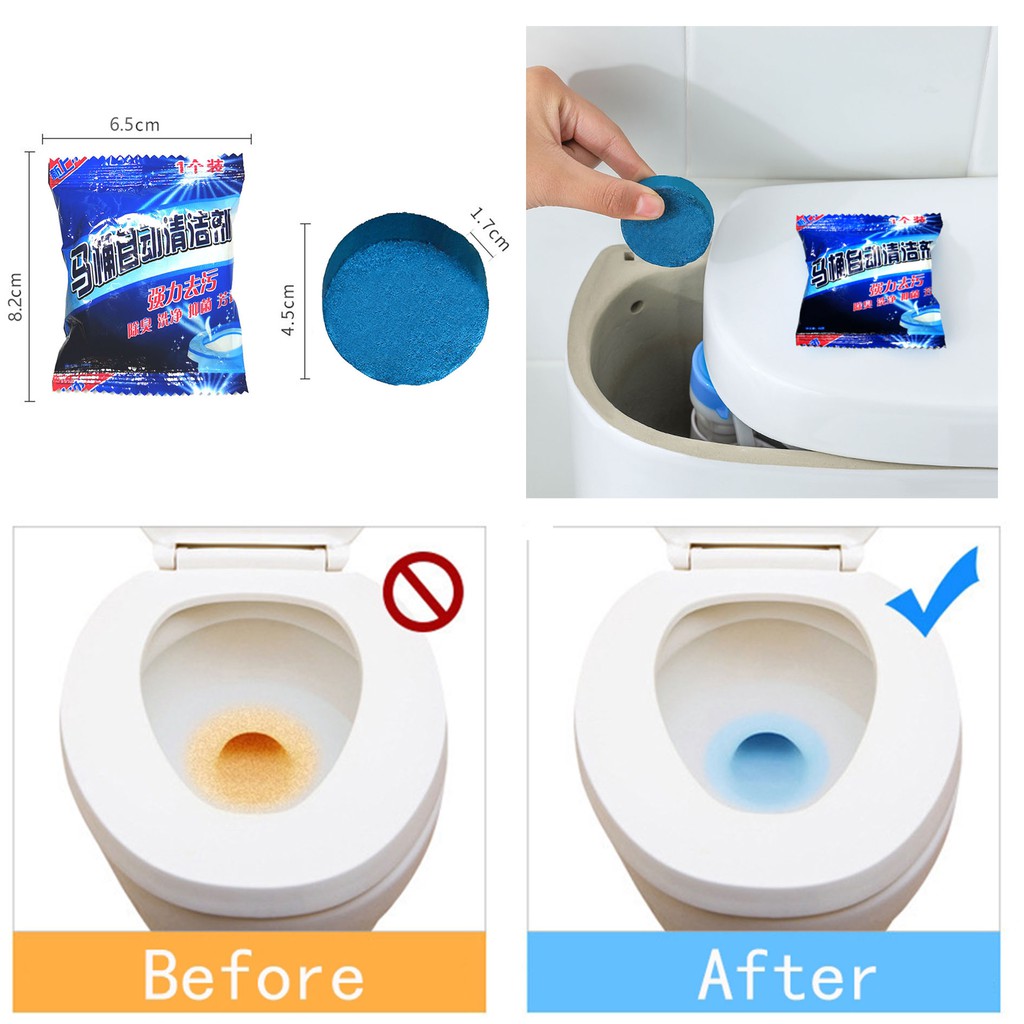 30 Pc Blue Tablet Toilet Bowl Cleaner TS