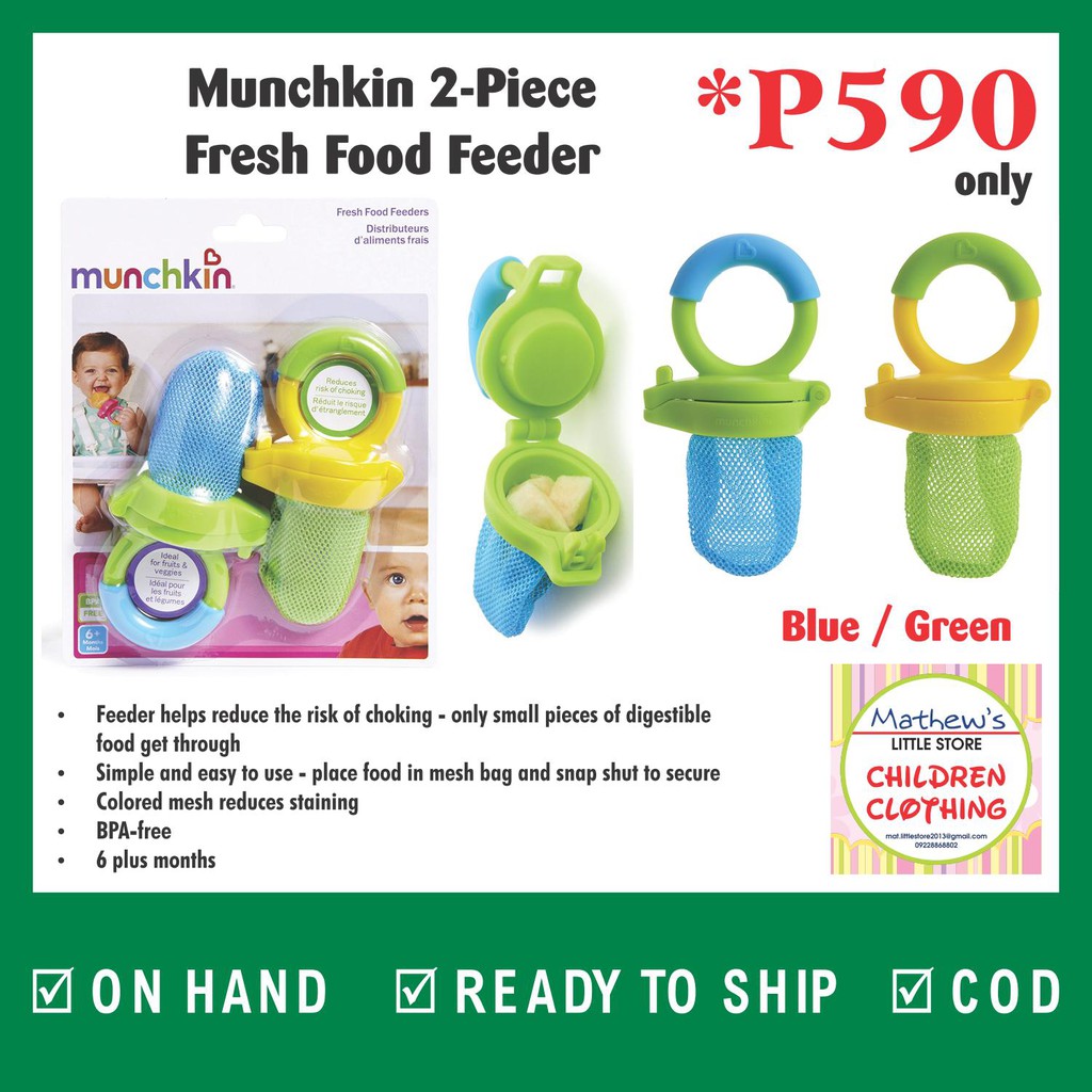 Munchkin 2 Piece Fresh Food Feeder Shopee Philippines