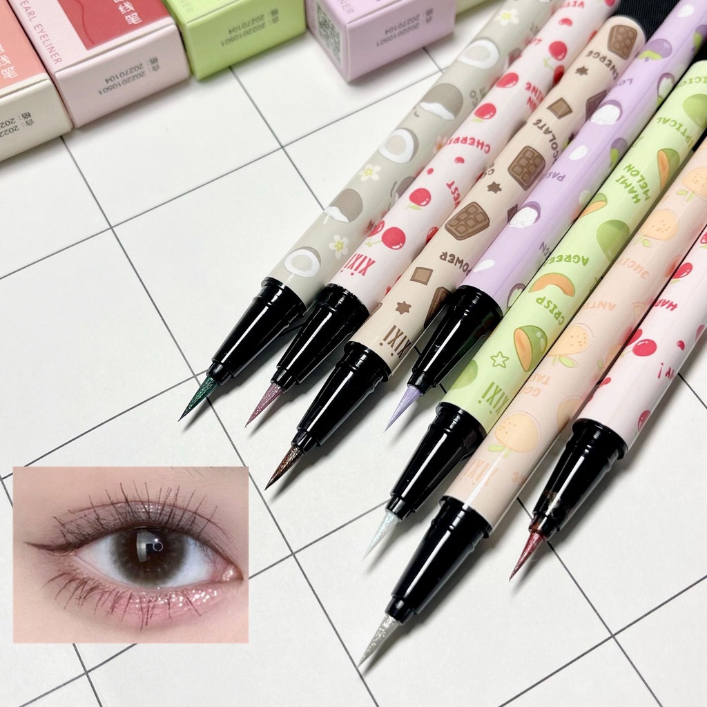 XIXI New Liquid Eyeliner Rose Flash Silver Brighten Lasting Not