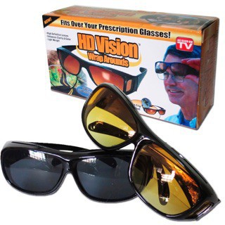HD Vision Anti Glare Night View Driving Glasses Set of 2