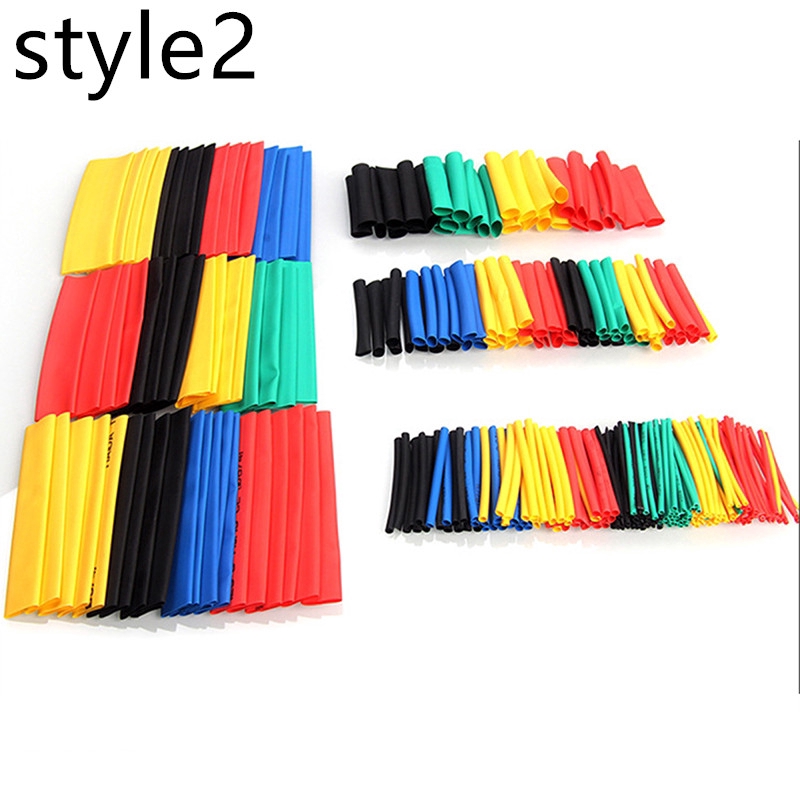 45Pcs 2:1 Heat Shrink Tube 9 Sizes Tubing Set Assorted Sleeving Wrap Cable Wire Kit 15CM/5.9for DIY Transparent