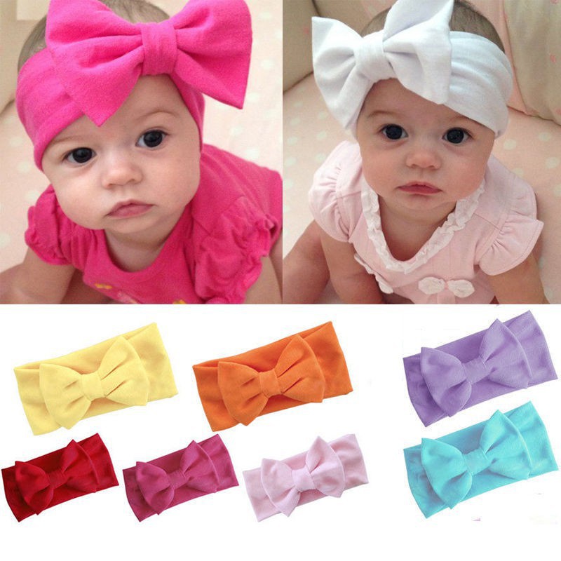 Newborn Toddler Baby Girls Head Wrap Rabbit Big Bow Knot Turban Headband Hair Accessories Baby Gifts For 0 2y Shopee Philippines