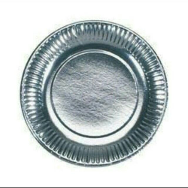 silver paper plates