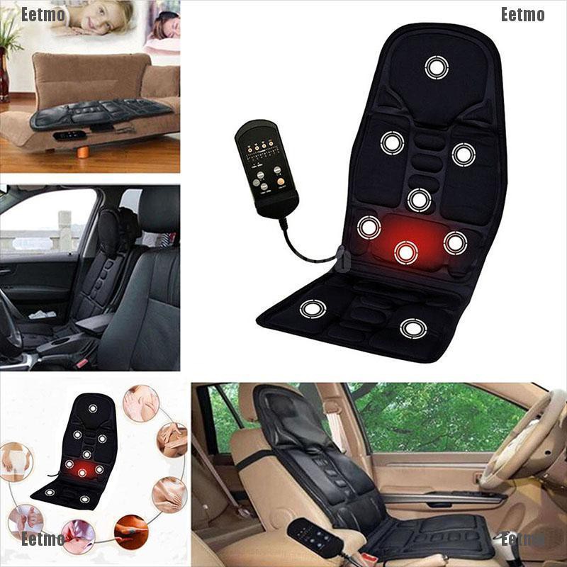 Eetmo Car Chair Massage Body Heated Seat Cushion Back Neck Pain