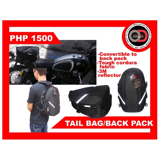 motorcycle tail pack