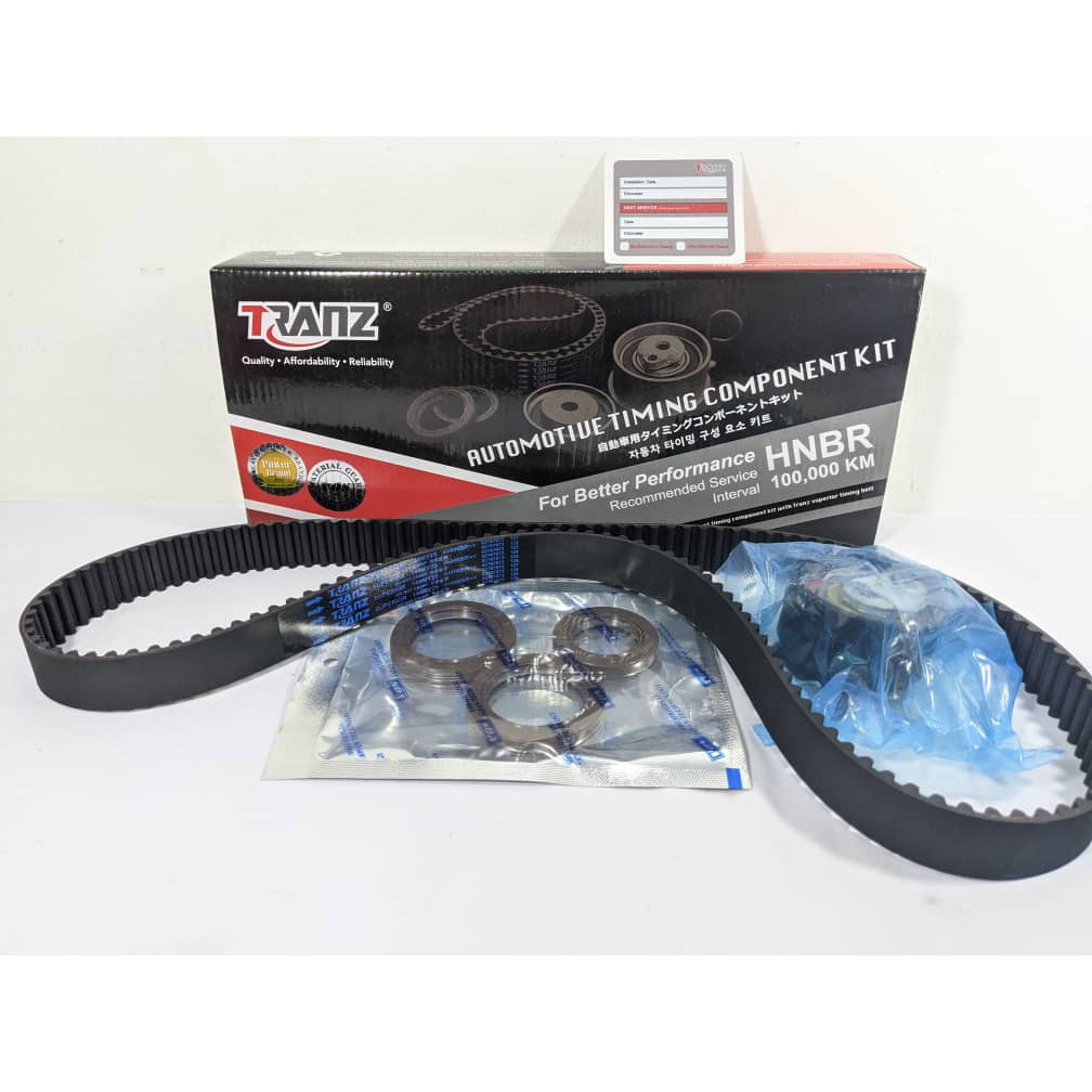 TRANZ 100,000km TIMING BELT KIT SET FOR PROTON SAGA FLX, VVT EXORA BOLD