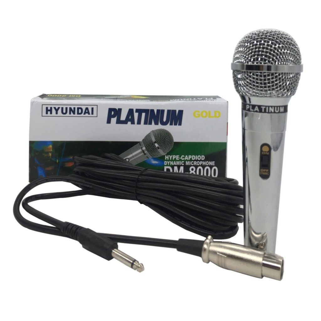 Hyundai Platinum DM8000 Dynamic microphone Shopee Philippines