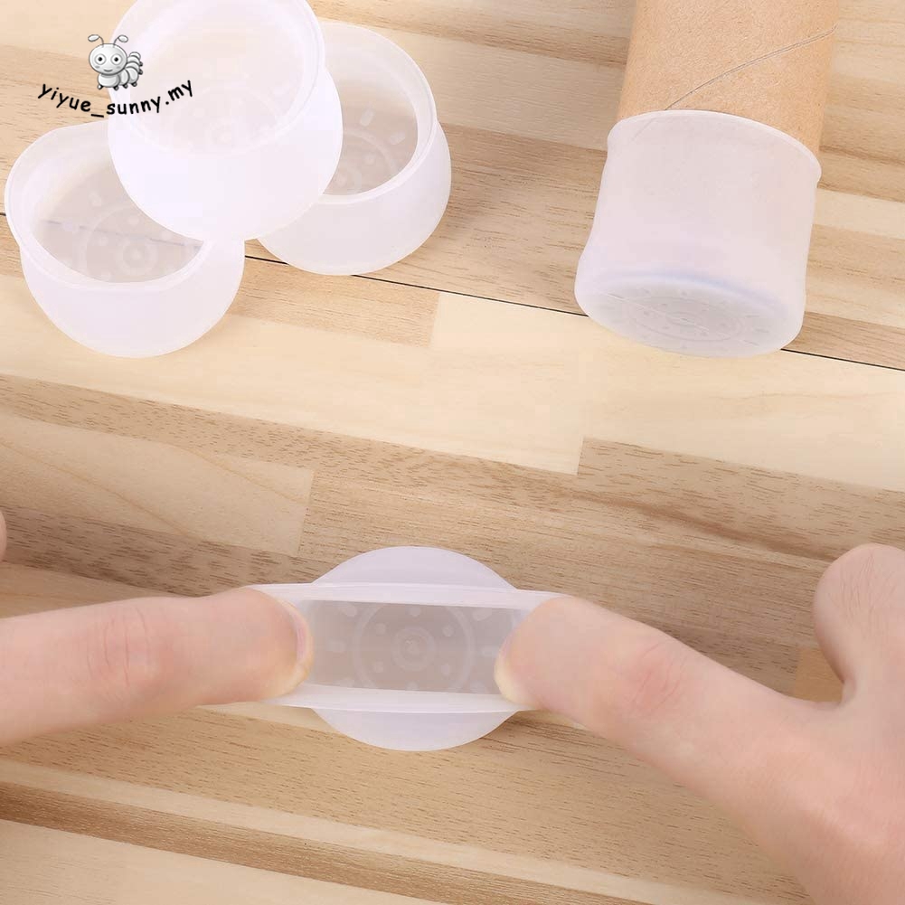 4pcs Silicone Chair Leg Caps Chair Leg Caps Feet Pads Round Non Slip Rubber Furniture Feet Cups Table Covers Floor Protectors For 25 29 Mm Round Legs Transparent Shopee Philippines