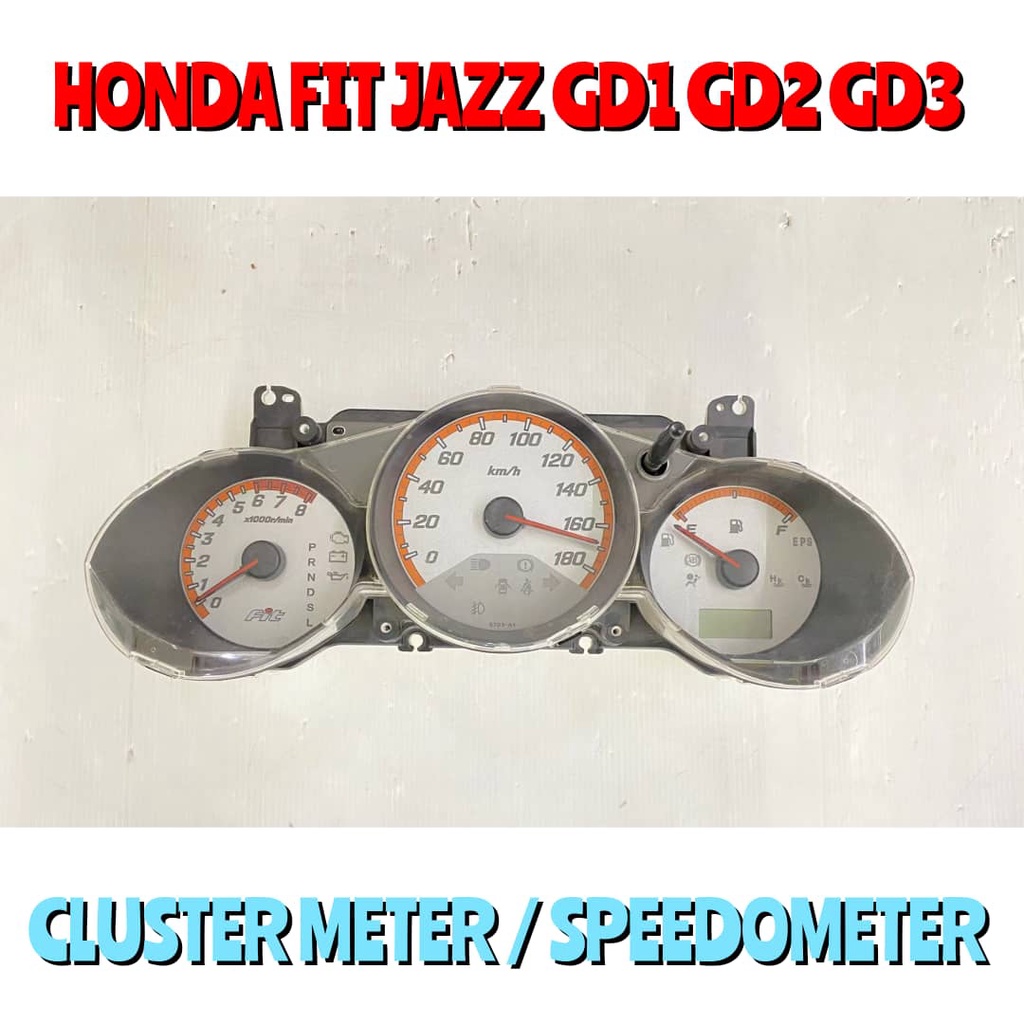 Honda Fit Jazz GD1 GD2 GD3 Cluster Meter ( Auto ) / Speedometer / Car