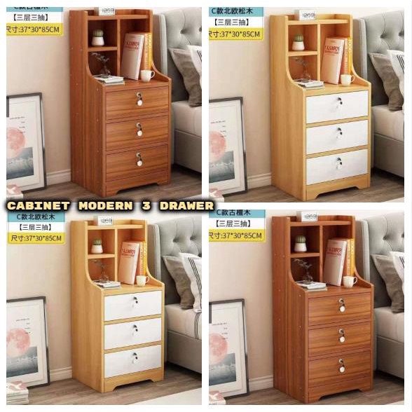 Mini888 Cute Bedside Cabinet With Lock, Cute File Cabinet With Lock