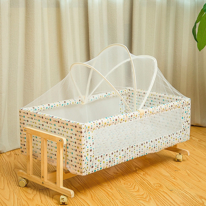 solid wood baby cot