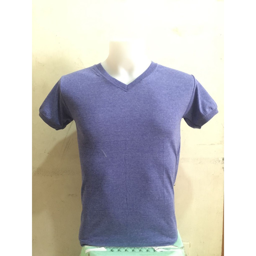 Cotton Slim Tee Plain Tee V Neck T Shirt Quality Shopee Philippines