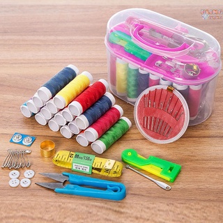 Mini Sewing Kit Cylinder Case with Threads Needles Craft Sewing Box Set Shan