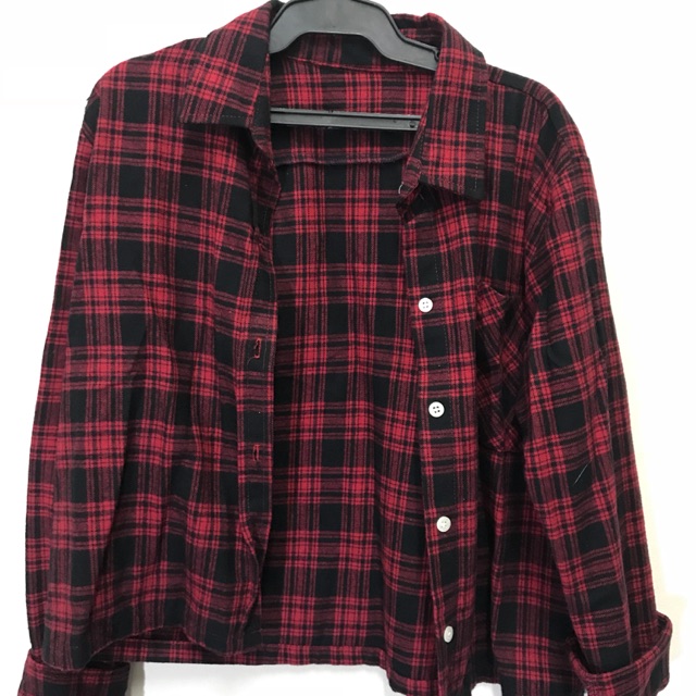 polo long sleeve checkered