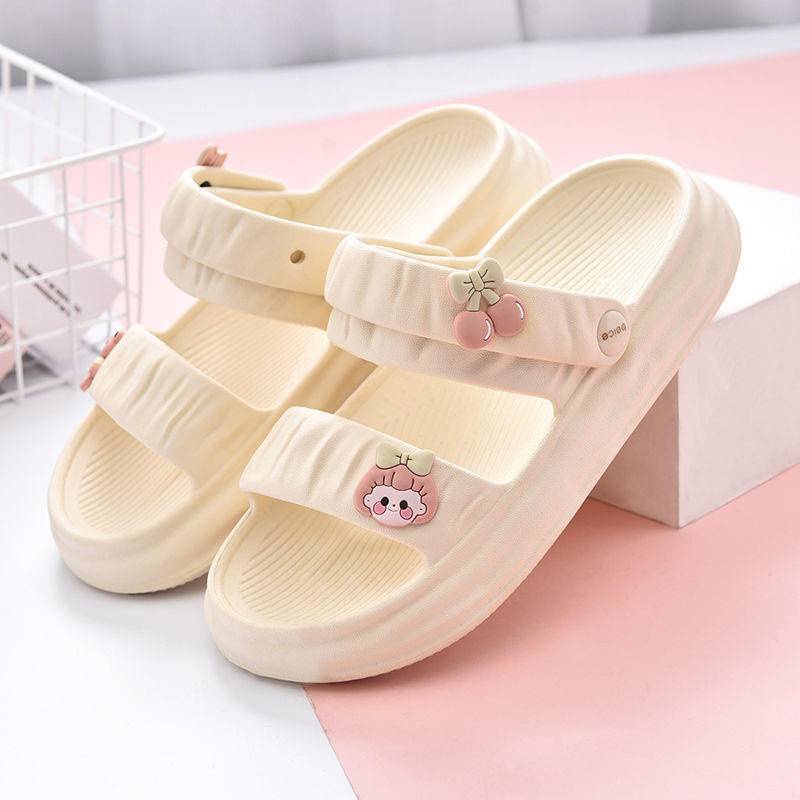 SSY [Ready Stock] Cute Stepping On Shit Sandals Women Two Wear Outer ...