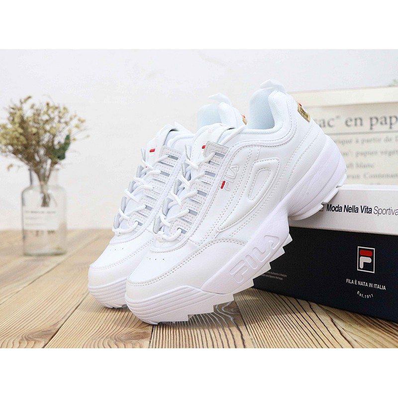 fila disruptor white gold