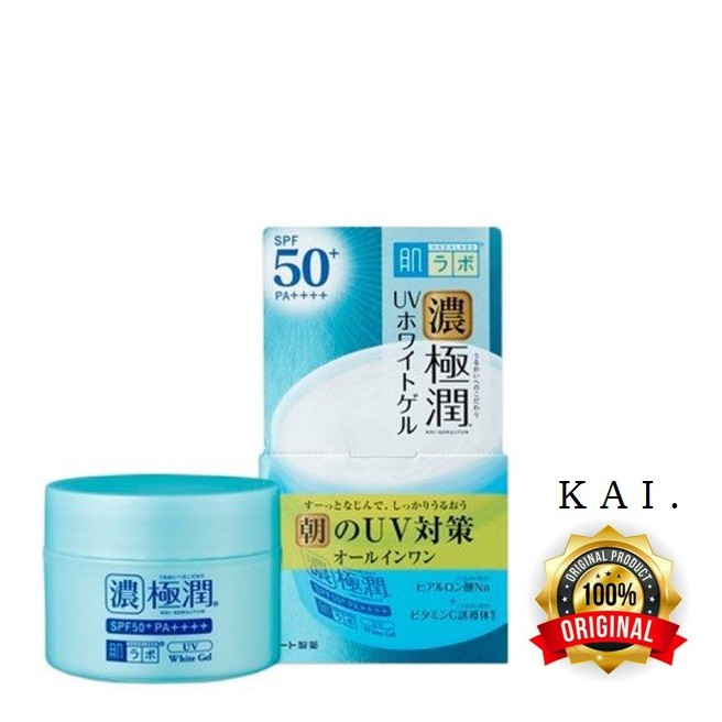 rohto hada labo koi gokujyun uv white gel spf50 