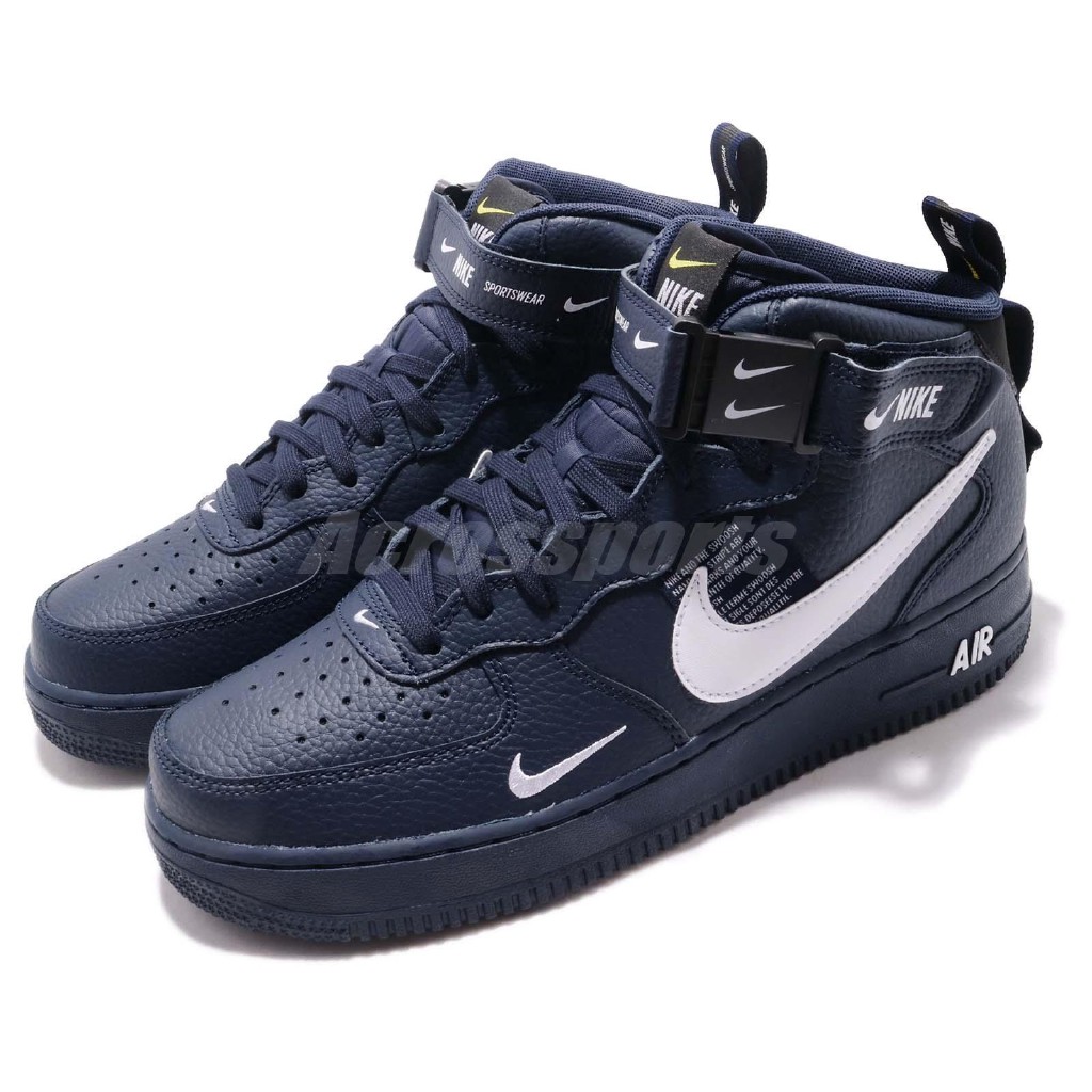 nike air force 1 mid 07 lv8 obsidian white