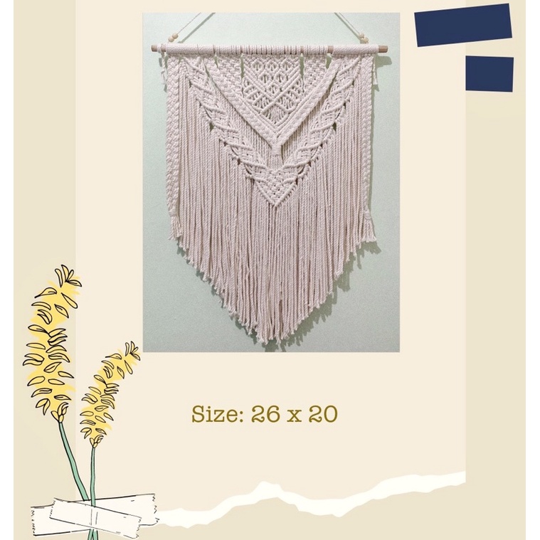 Macrame Wall Decor 001 Boho Wall Decor Shopee Philippines
