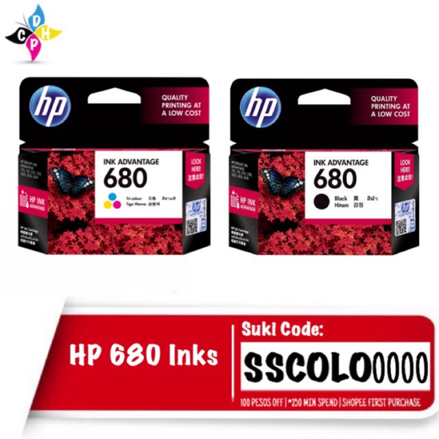 HP 680 Ink Cartridge ( Black / TriColor ) Shopee Philippines