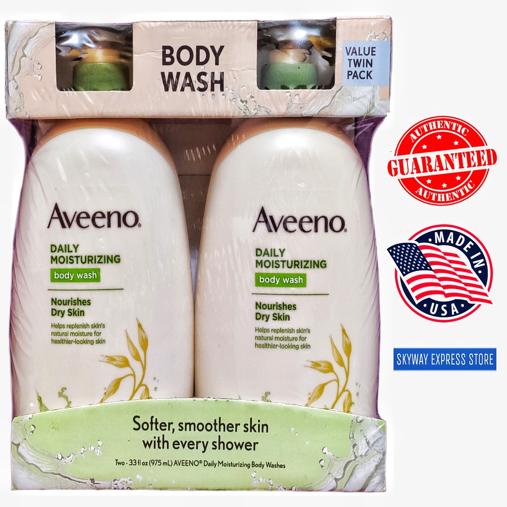Aveeno Daily Moisturizing body wash value twin pack( two 33floz