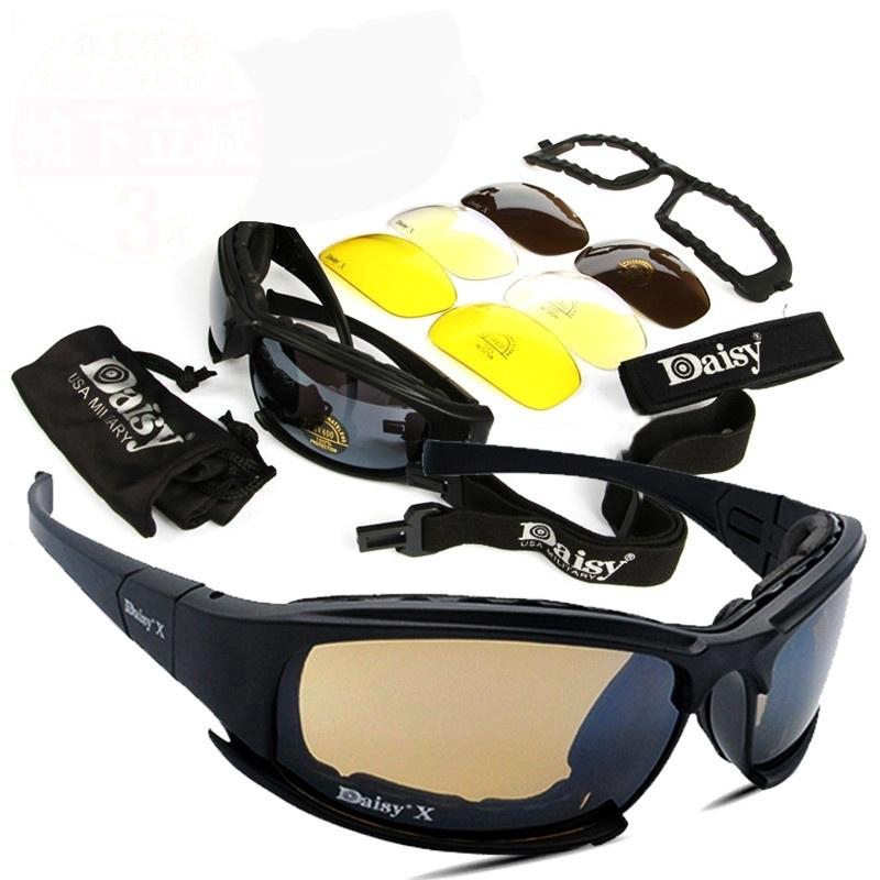Tactical Glasses Military Goggles Army Sunglasses With 4 Lens Original Box Men Shooting Eyewear