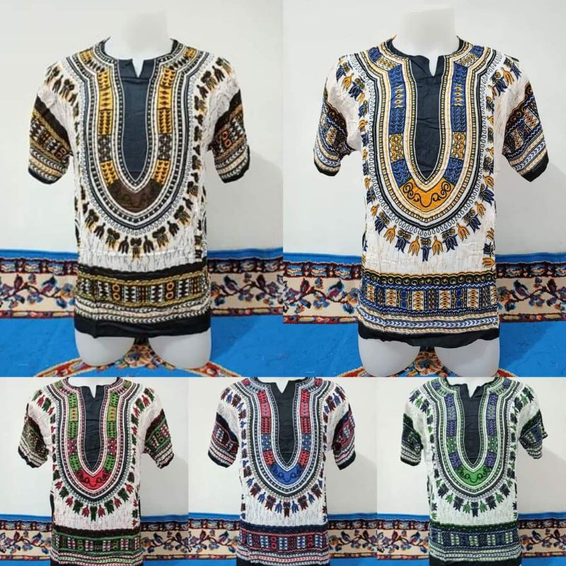 Dashiki/Bohemian/Batik/Polo shirt | Shopee Philippines