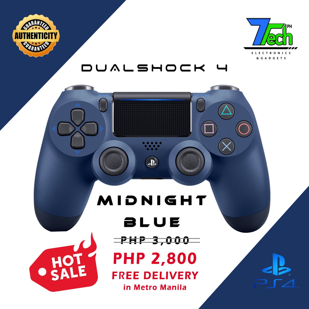 SONY PlayStation Dualshock 4 Controller Midnight Blue Version 2