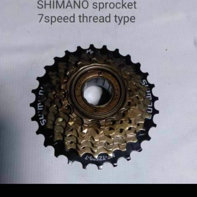 thread type cogs 7 speed