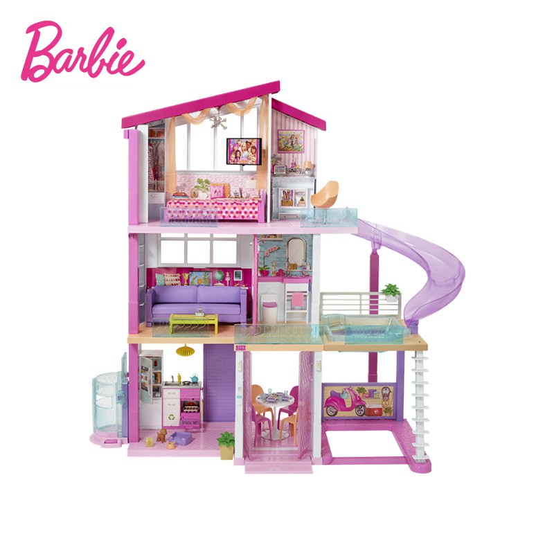 Barbie Cartoon Doll Set Gift Box Dream Mansion Big Villa Play House Gift  Girl's Toy Diy Dollhouse W | Shopee Philippines