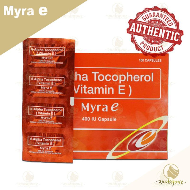 Myra E 400IU (Foil by 4s/8s/20s) dAlpha Tocopherol (Vitamin E) Capsule