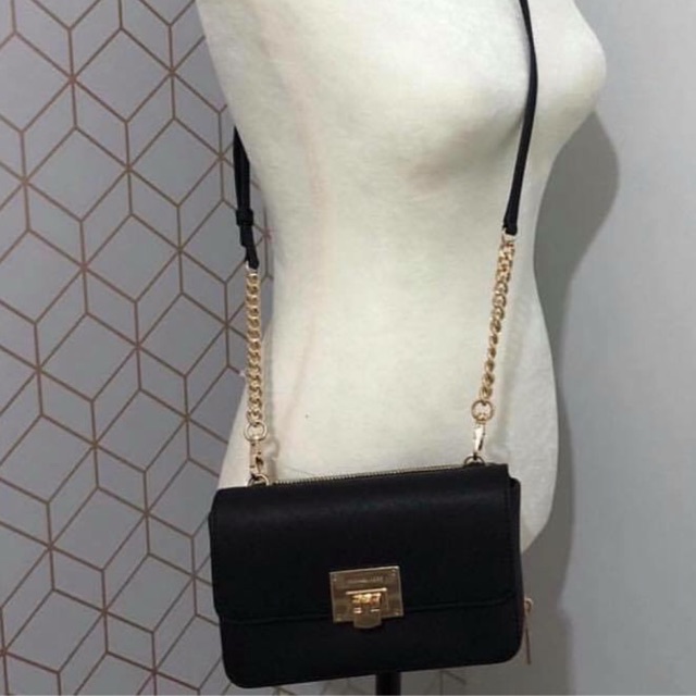 mk black sling bag